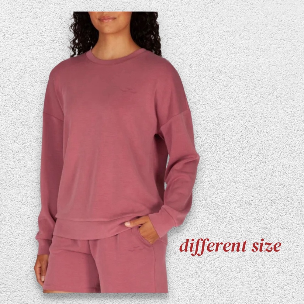 🇨🇦👍GUC LAZYPANTS | XL | Dusty rose Cozy Luxe sueded crewneck sweatshirt** - Picture 14 of 16